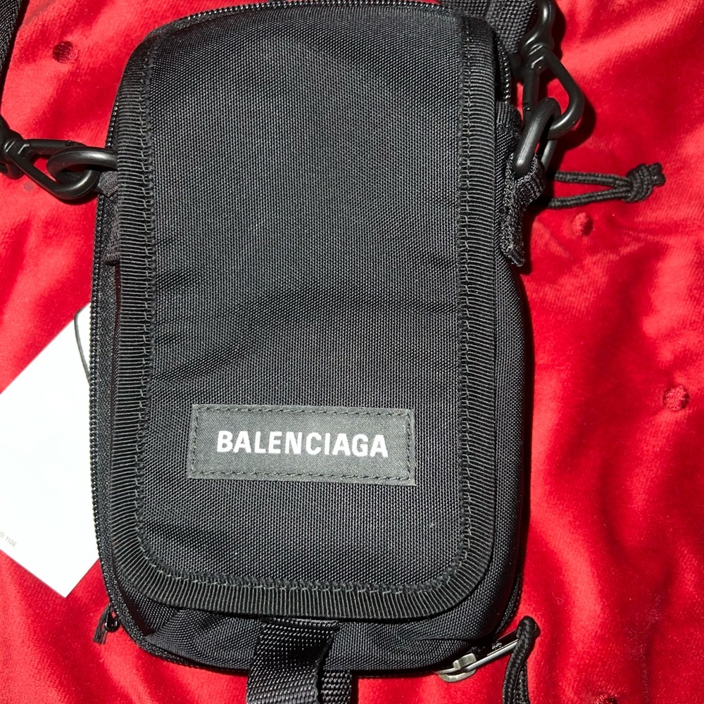 Balenciaga cross body nylon bag